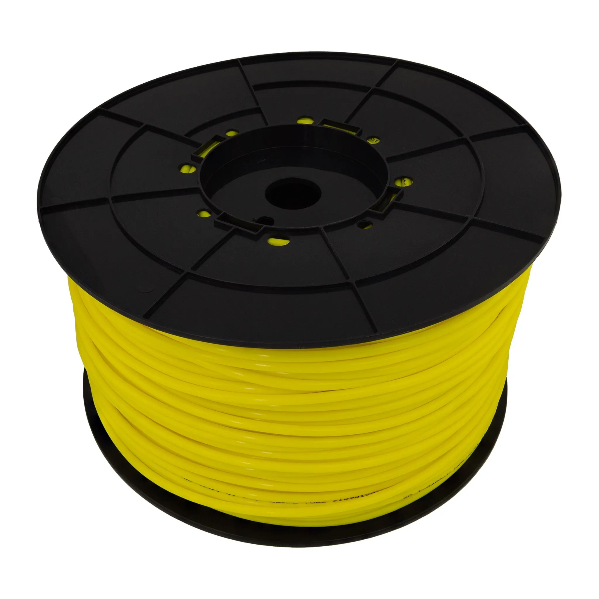 1/4" LLDPE Tube. 1000 FT or 300 M Roll. With Spool. Yellow Color. Certified by NSF.