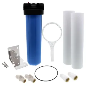 20" x 4.5" Housing Heavy Duty Sediment Prefilter Kit with 1" Connections