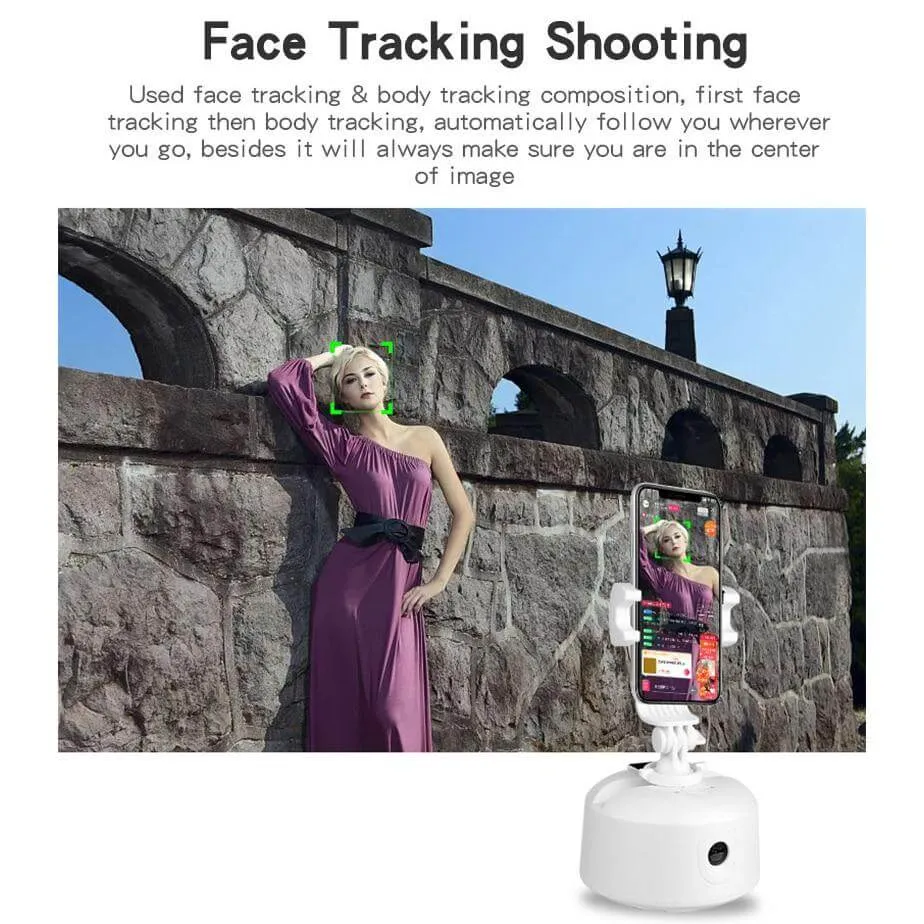 360 Rotation Face Tracking Smartphone Holder