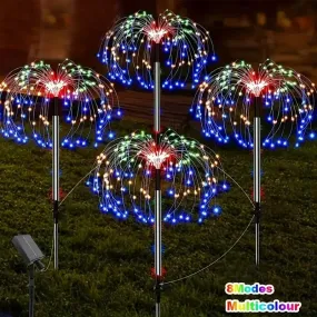 60 LED Multicolor Outdoor Solar Powered Firework Lights