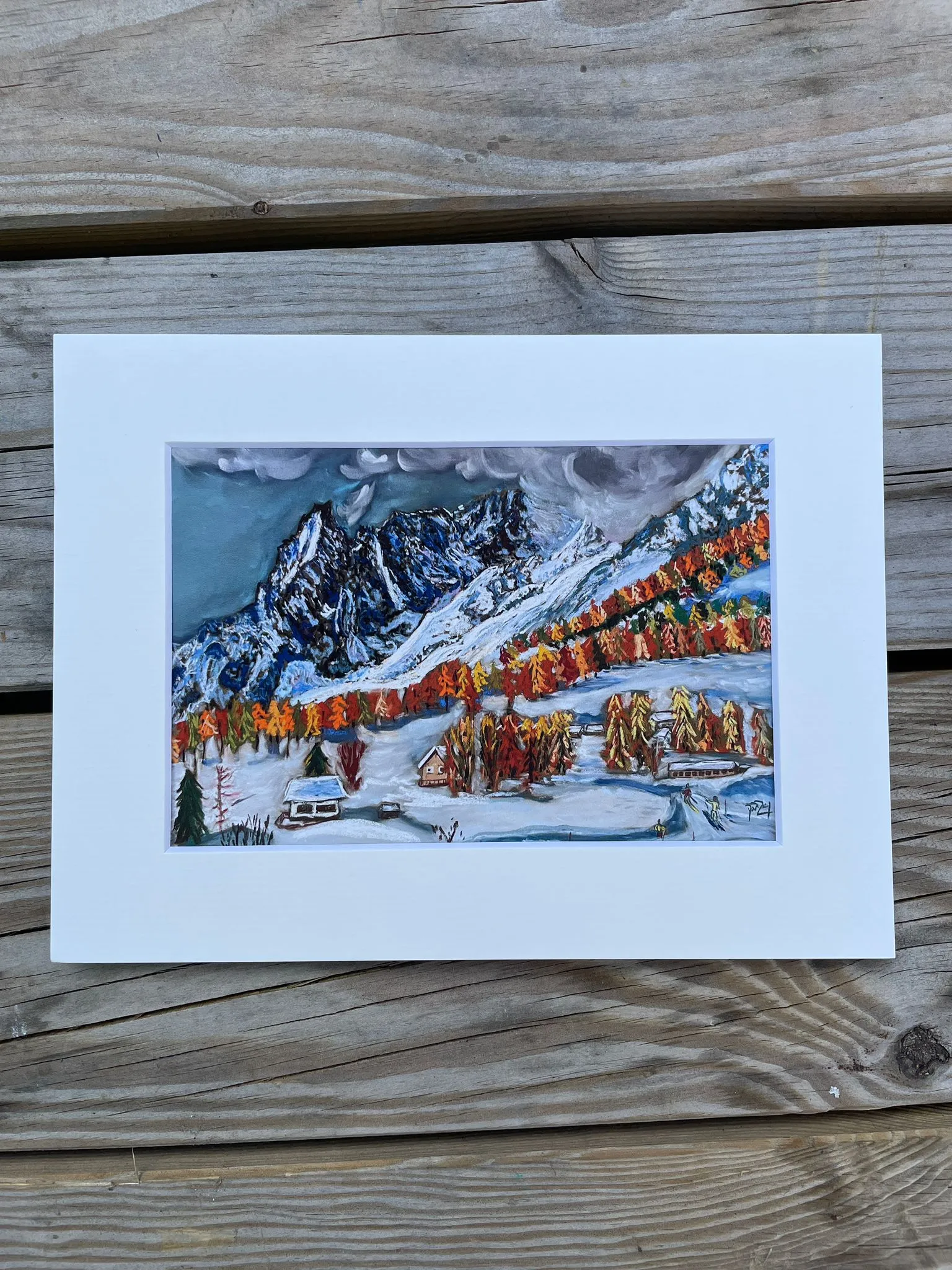 6"x4" Print of Cross Country in Val Ferret #1