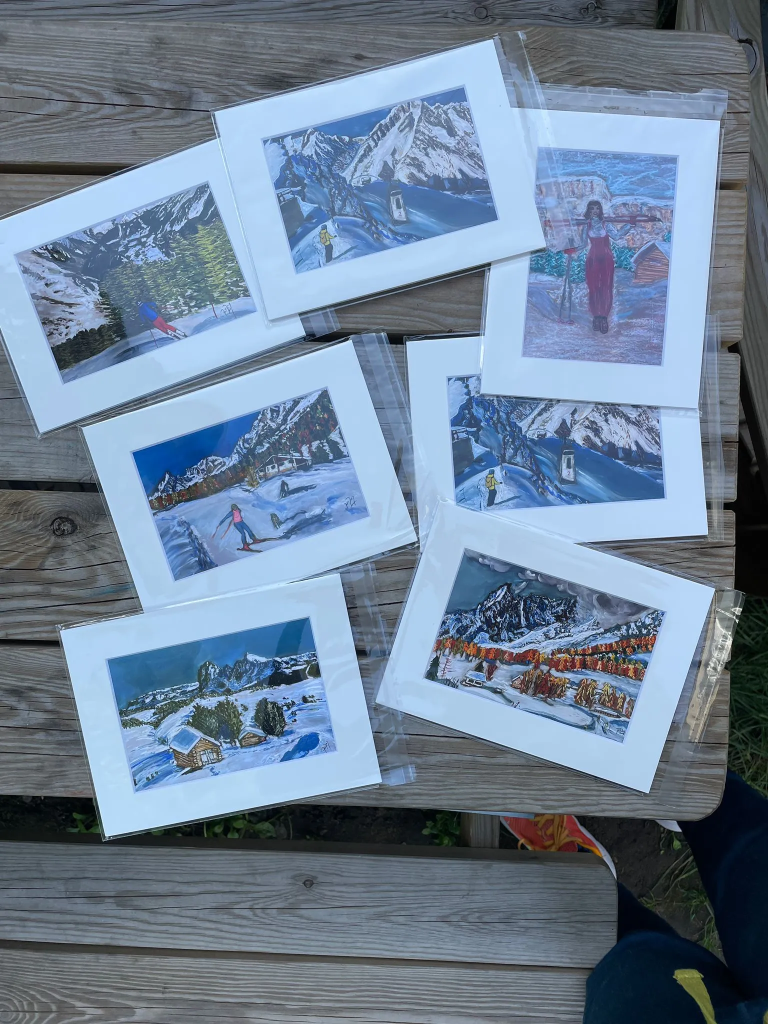 6"x4" Print of Cross Country in Val Ferret #1