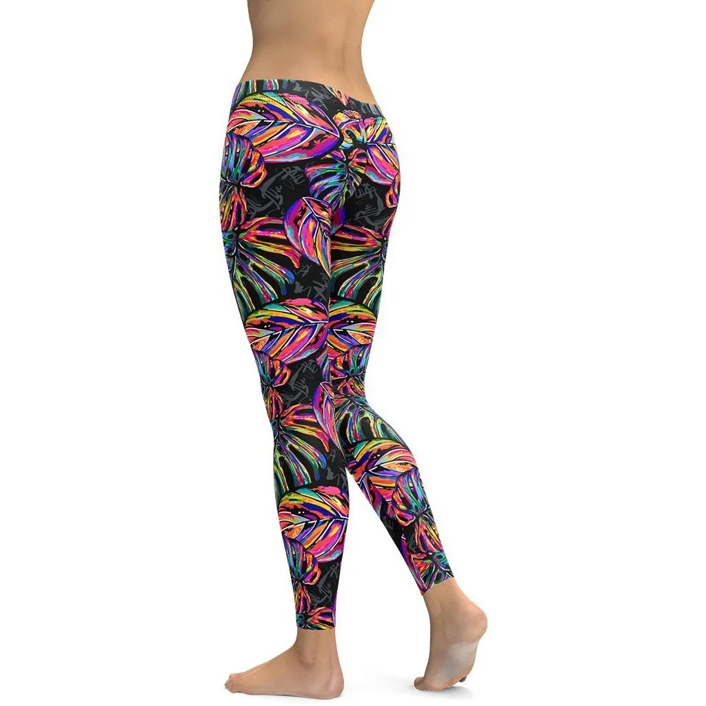 Artsy Tropical Leggings