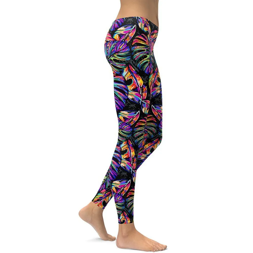 Artsy Tropical Leggings