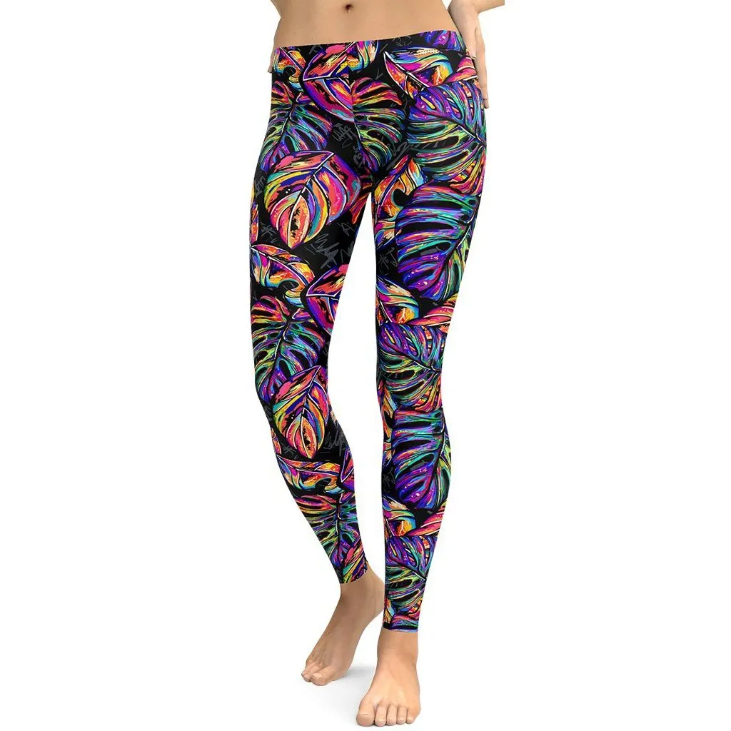 Artsy Tropical Leggings