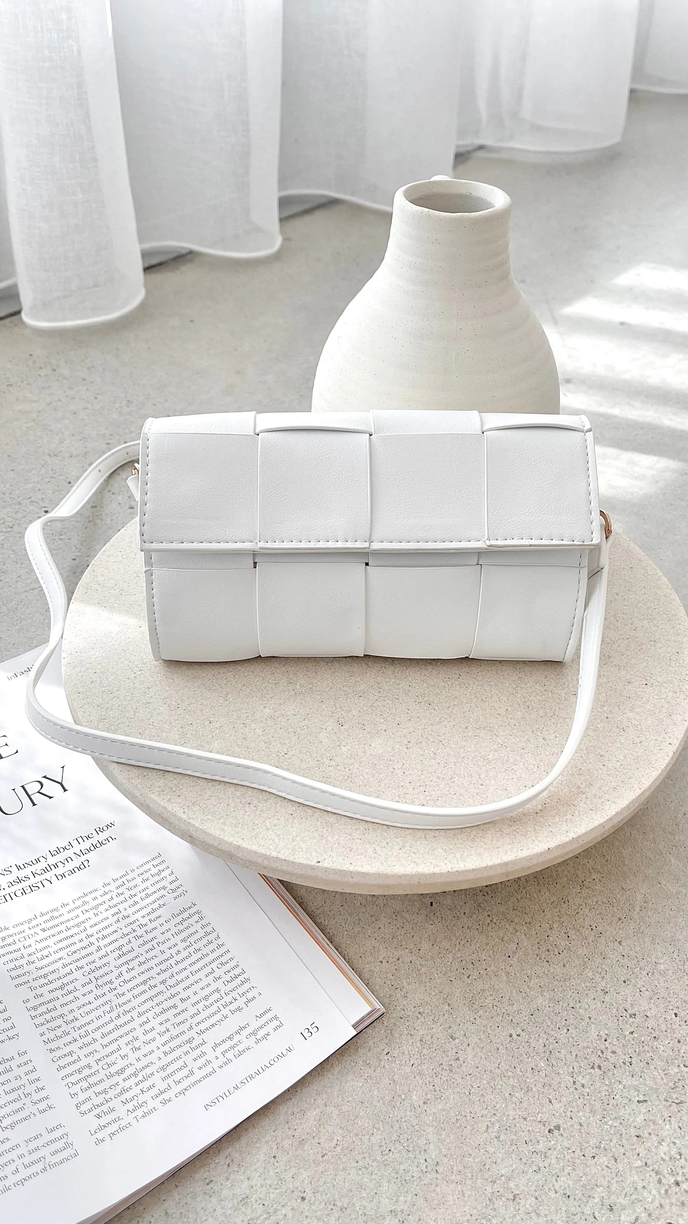 Brit Crossbody Bag - White