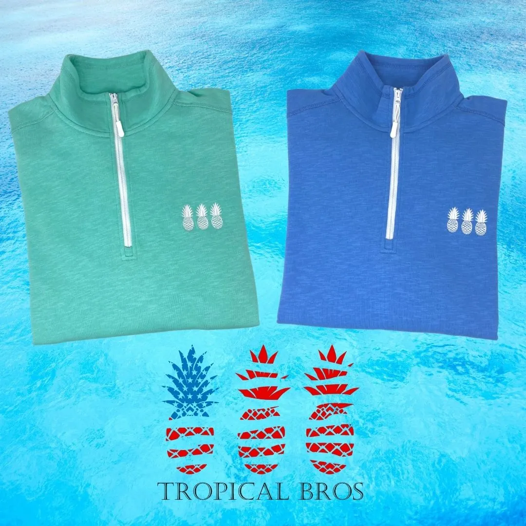 Caribbean Blue Quarter Zip