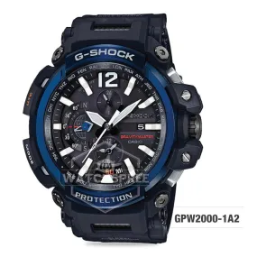 Casio G-Shock Gravitymaster GPS Hybrid Radio-controlled Solar-powered Black Resin Strap Watch GPW2000-1A2 GPW-2000-1A2