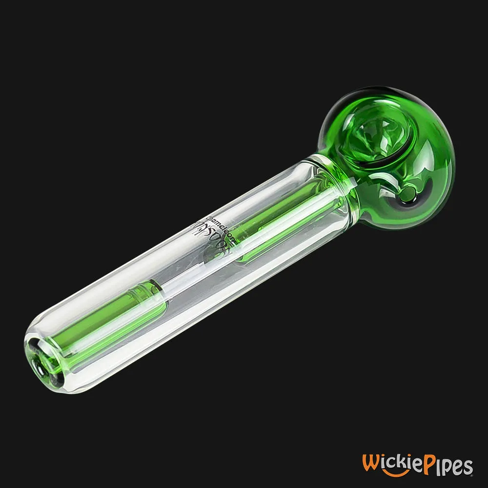 Chameleon Glass - Monsoon Inline 6-Inch Glass Spoon Bubbler