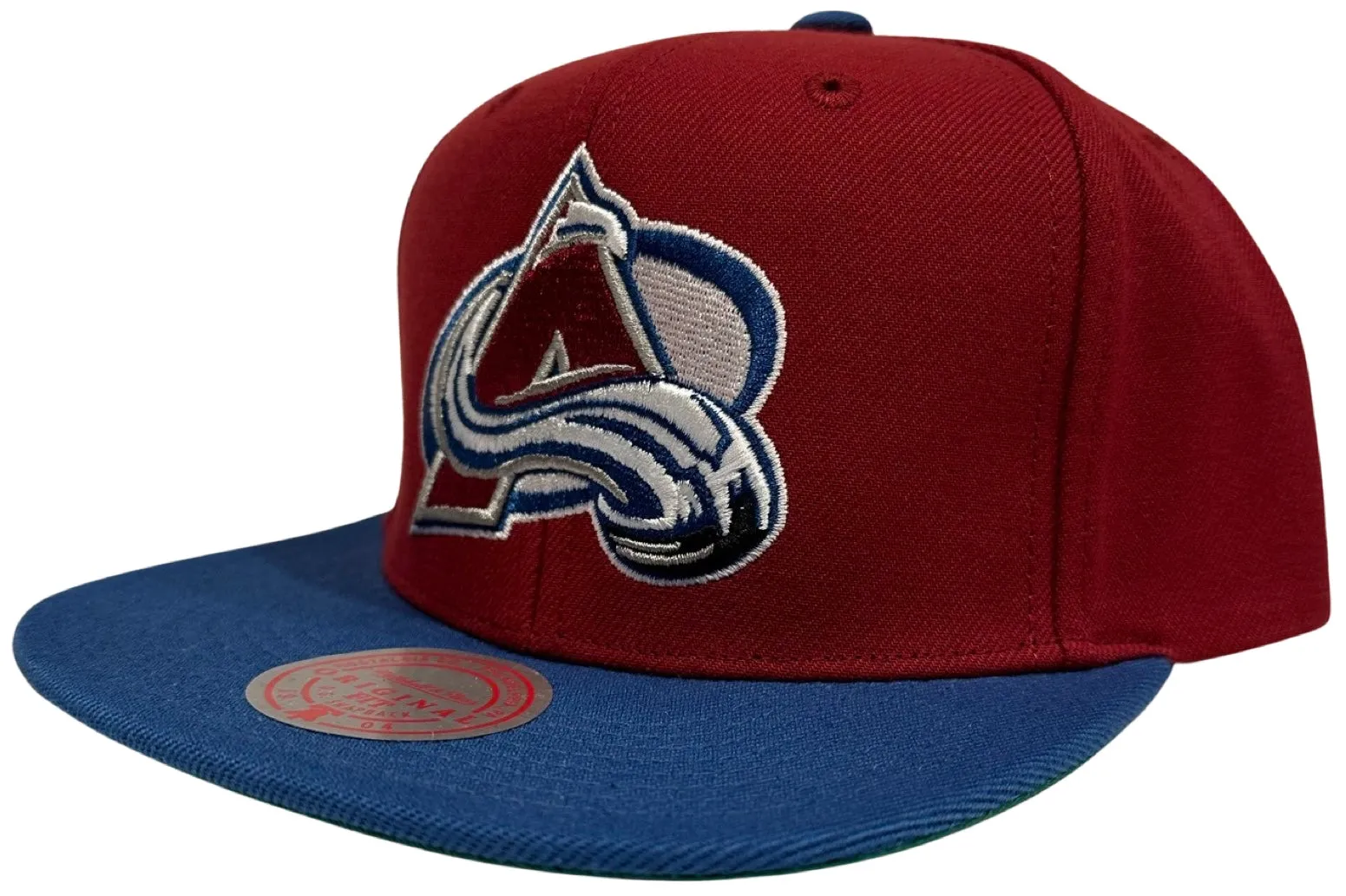 *Colorado Avalanche* snapback hats by Mitchell & Ness