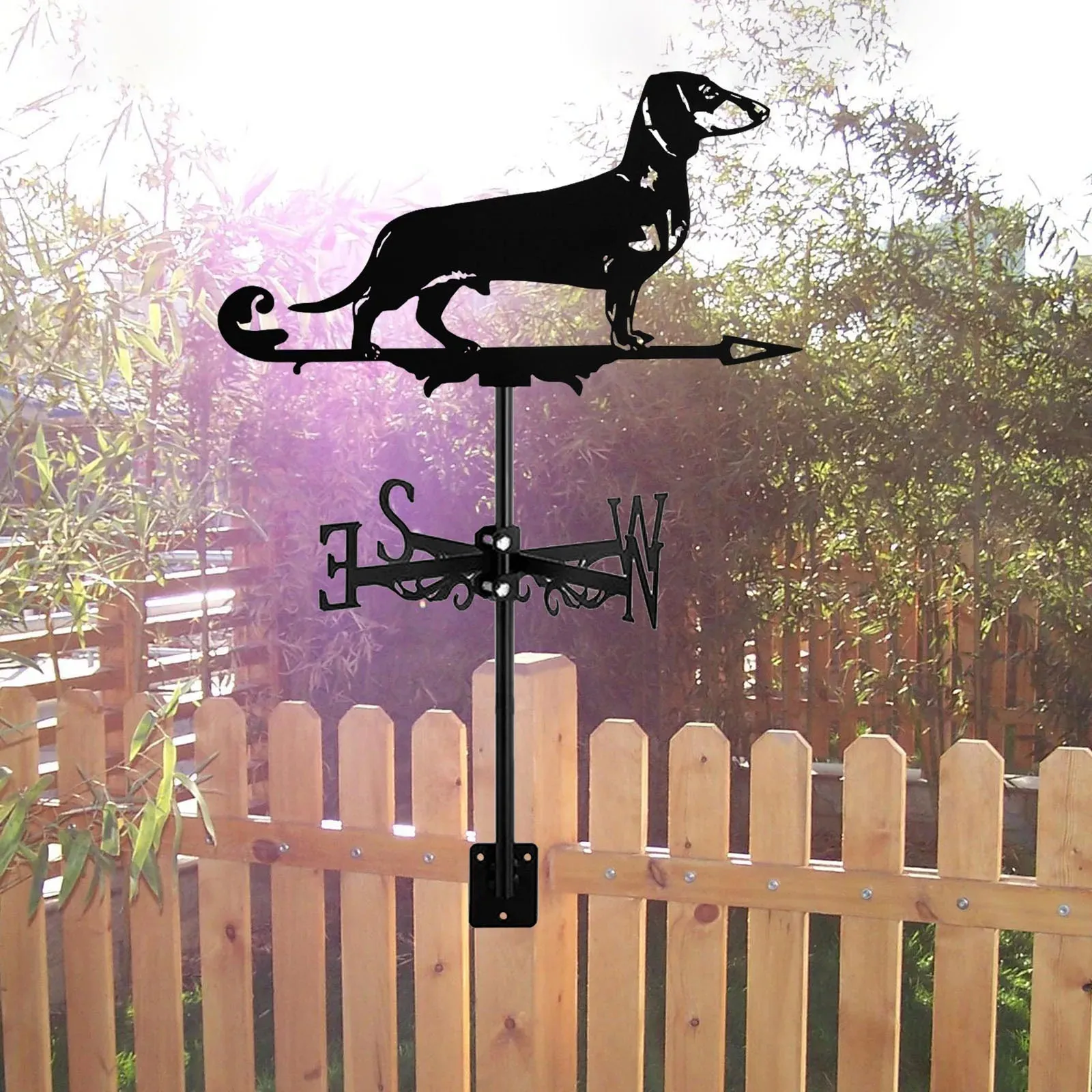 Elegant Dachshund Weather Vane for Weather Tracking