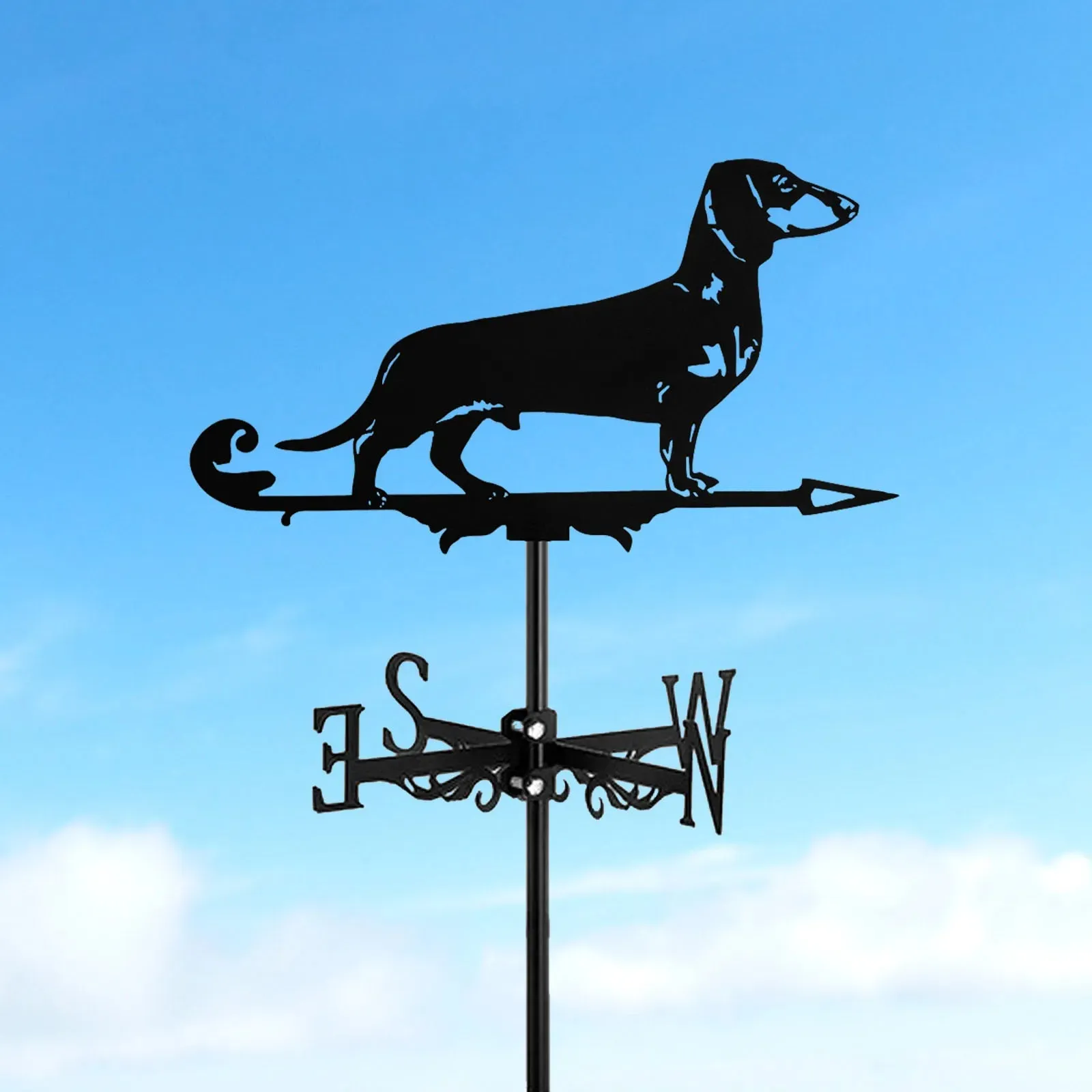 Elegant Dachshund Weather Vane for Weather Tracking