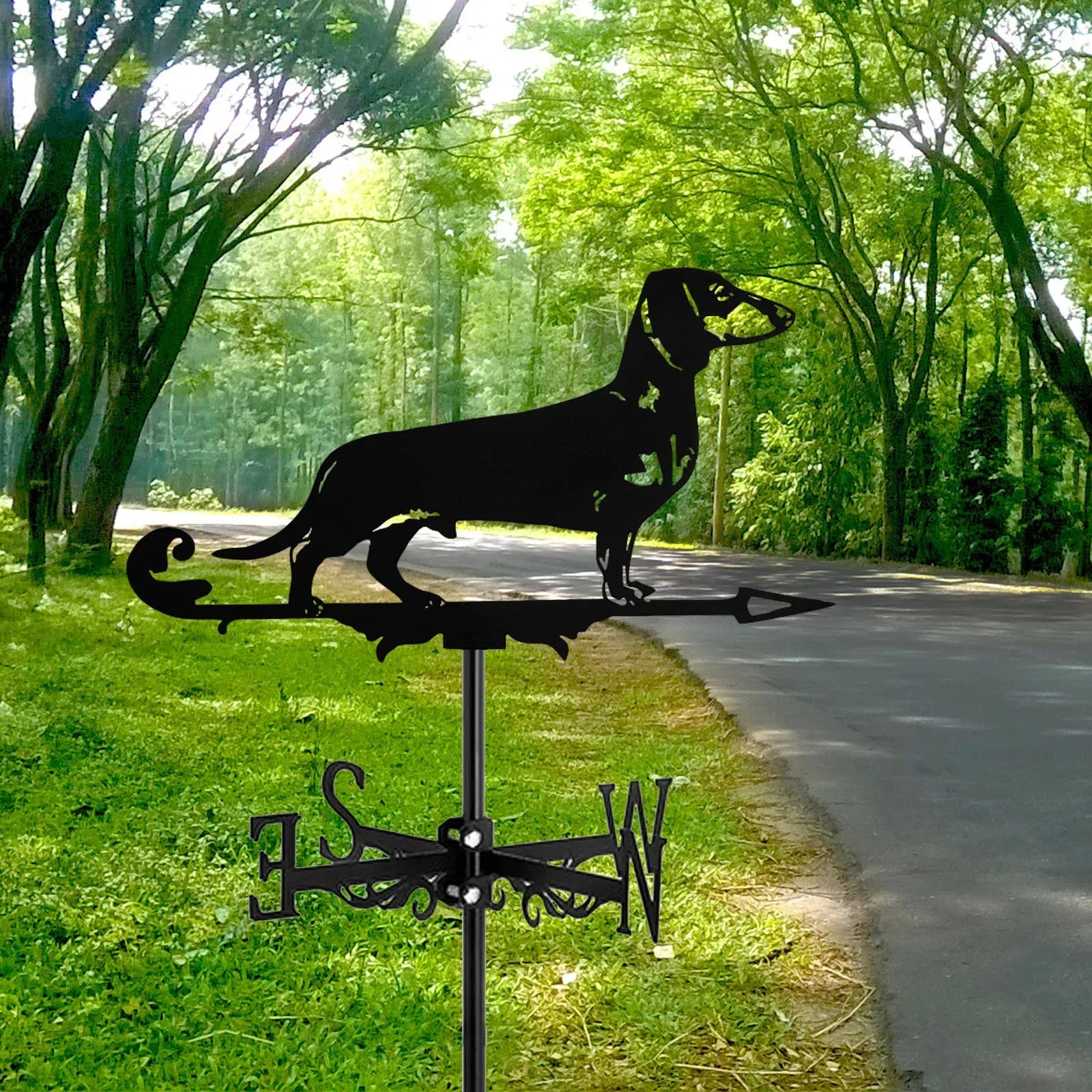 Elegant Dachshund Weather Vane for Weather Tracking