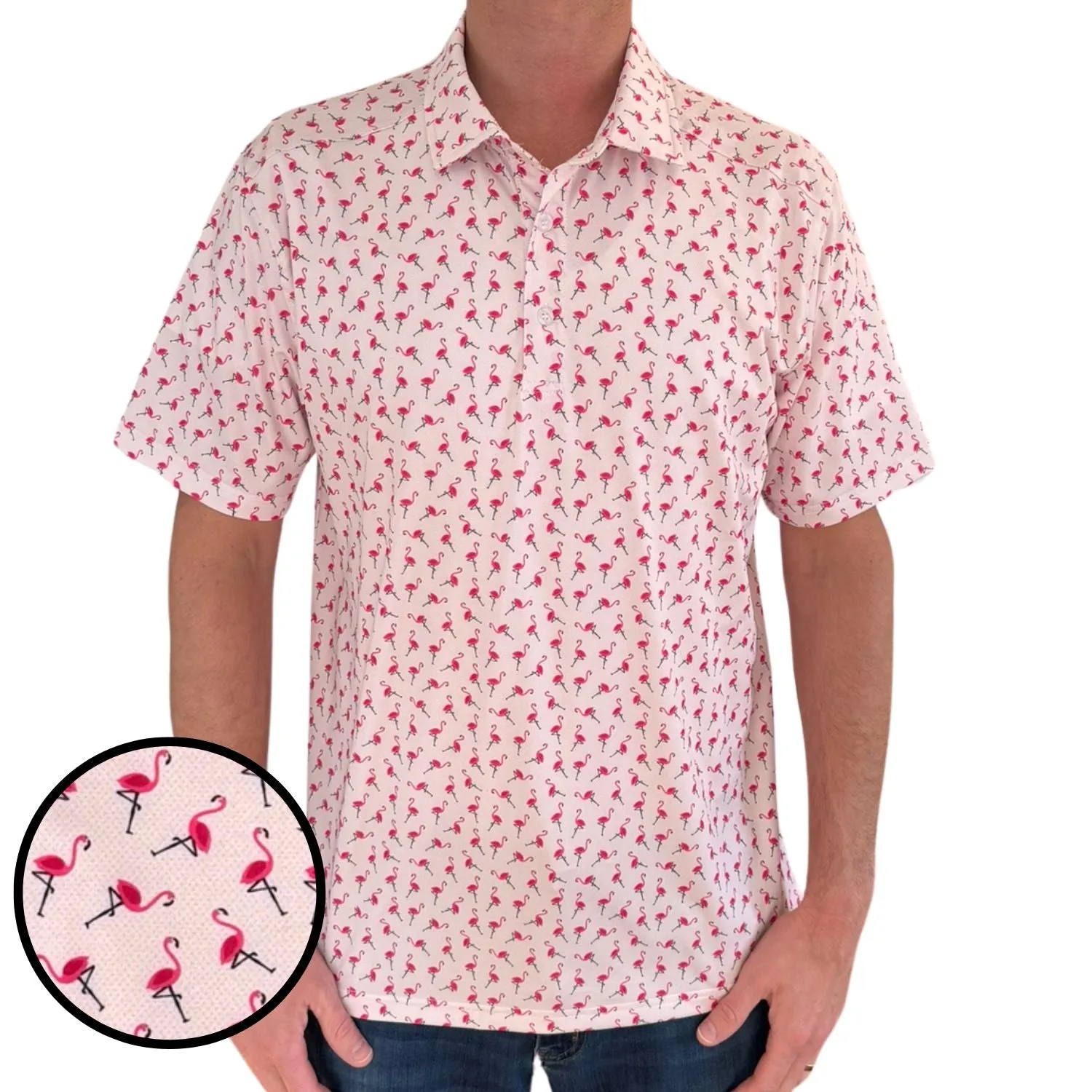 Flamingo Vibes Everyday Polo