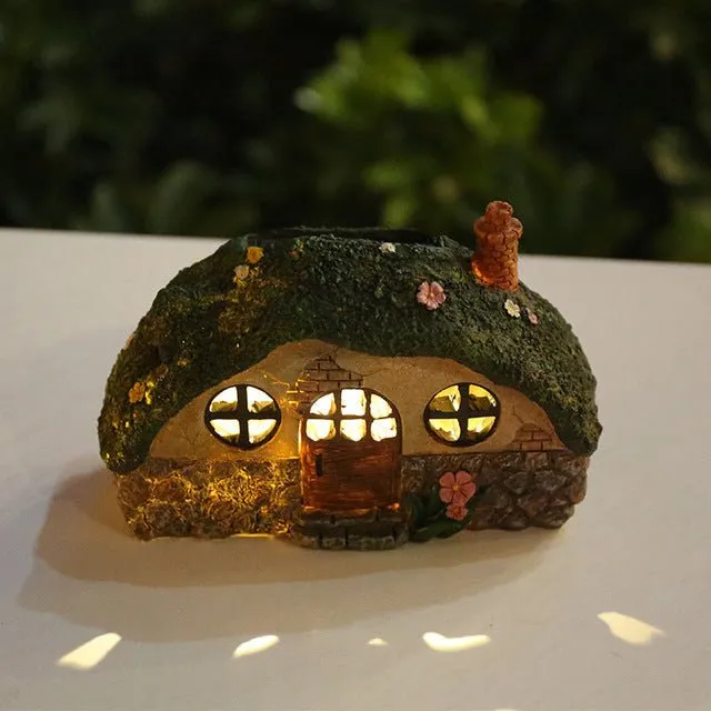 Gardening LED Solar Light Fairy House High Quality