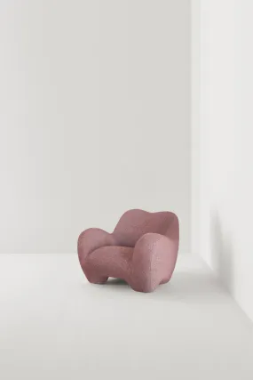 GUMMY ARMCHAIR / ISMAY BOUCLE CORAL