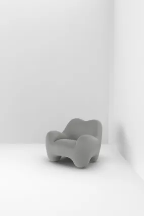 GUMMY ARMCHAIR / SAVANNE LEATHER GREY