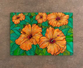 Hibiscus Cutting Board