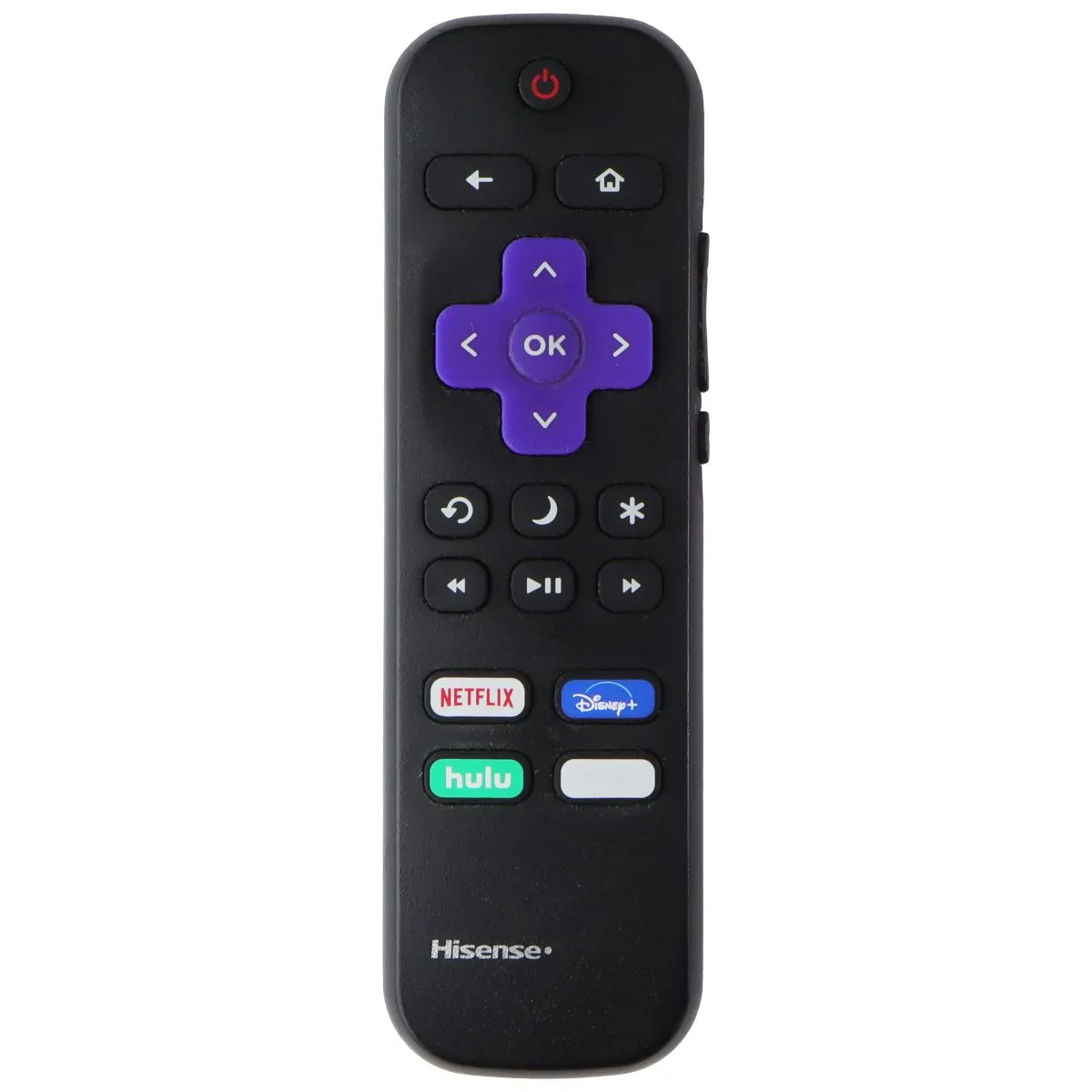 Hisense RC-ALIR Remote Control w/ Netflix/Disney /Hulu/Roku Keys - Black