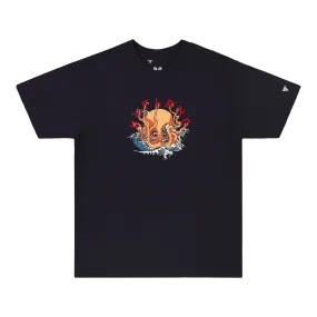 HYPLAND OCTOPUS LOGO SHIRT (NAVY)