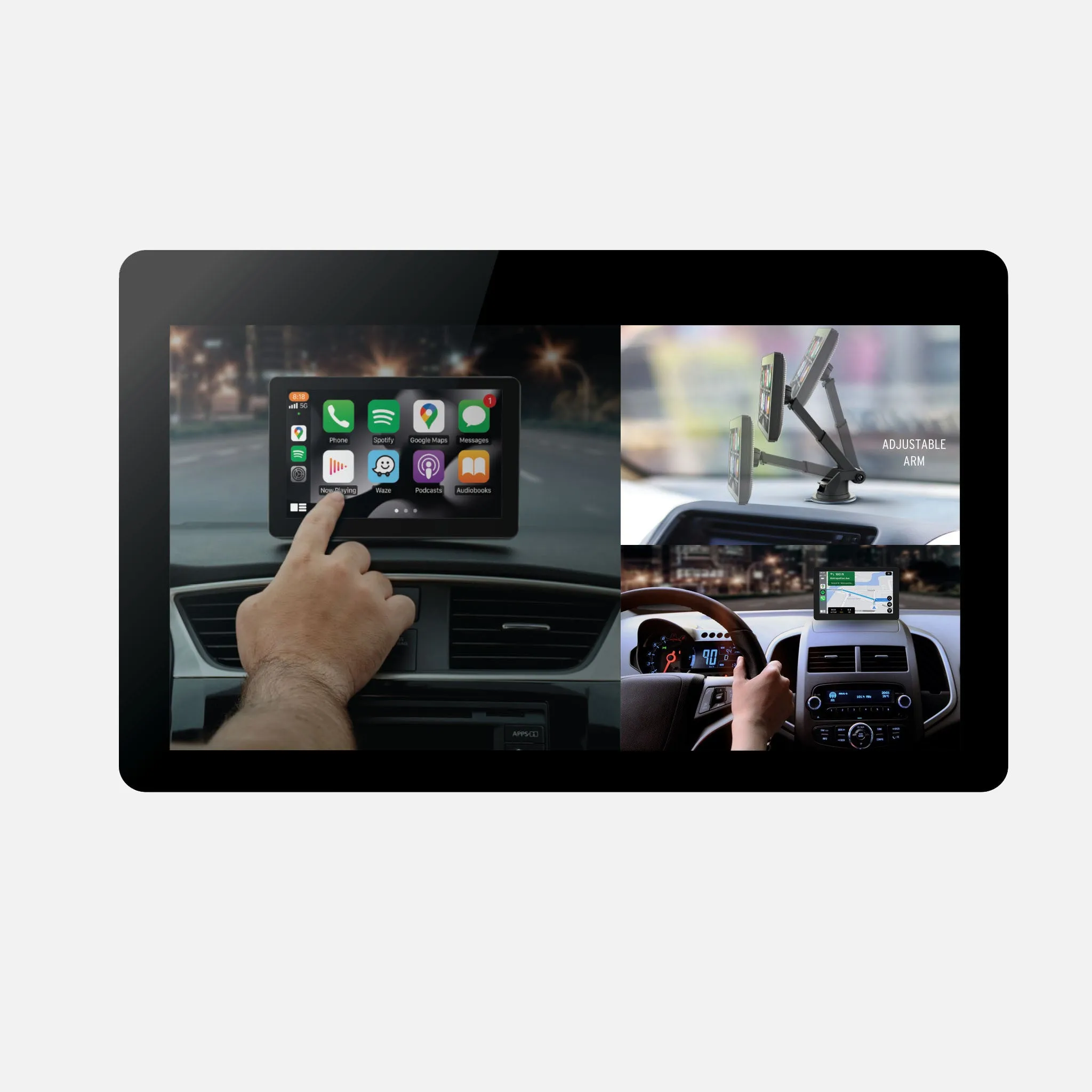 INTELLIDASH® PRO S WIRELESS EASY-MOUNT 7" IPS TOUCH DISPLAY - CAR AND DRIVER DU2000