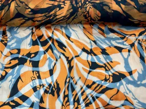 Jungle - Burn Out  Chiffon Fabric