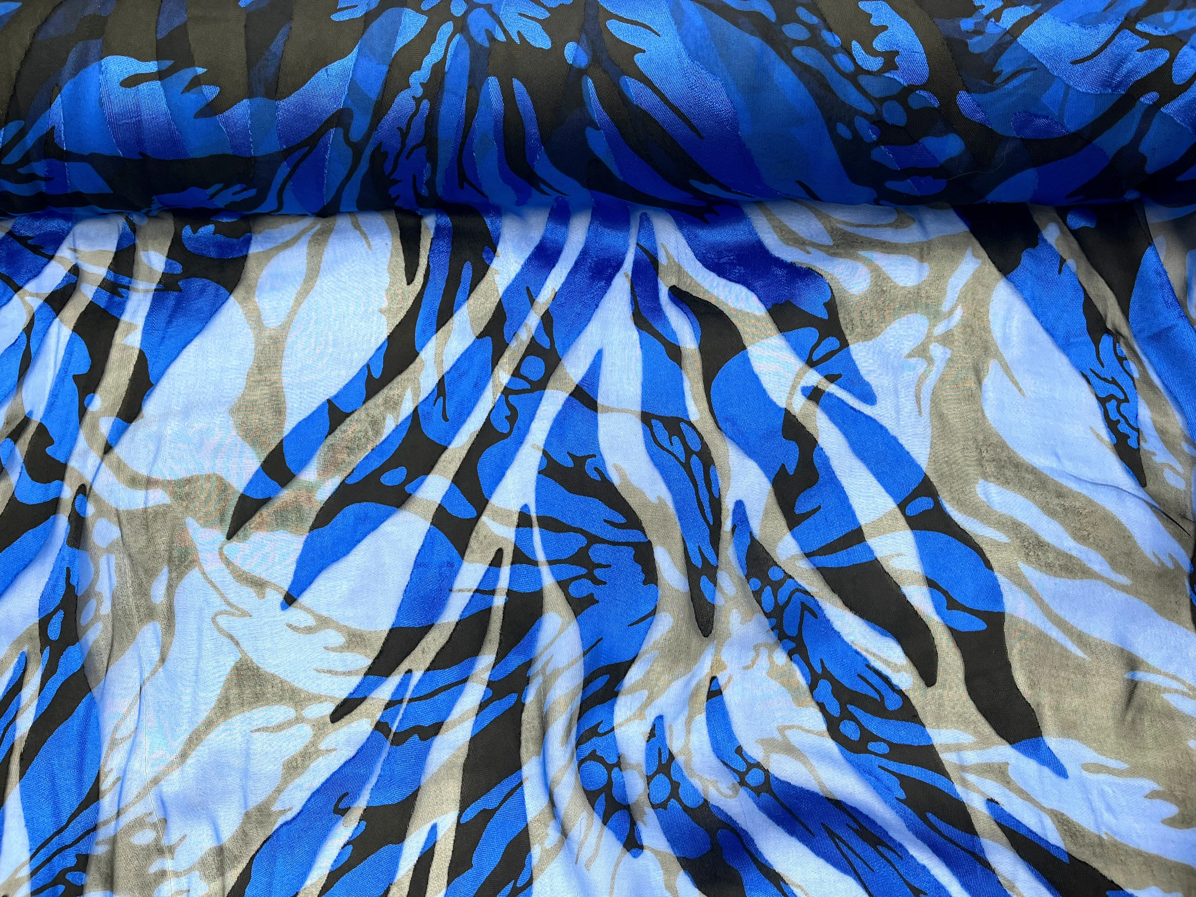 Jungle - Burn Out  Chiffon Fabric