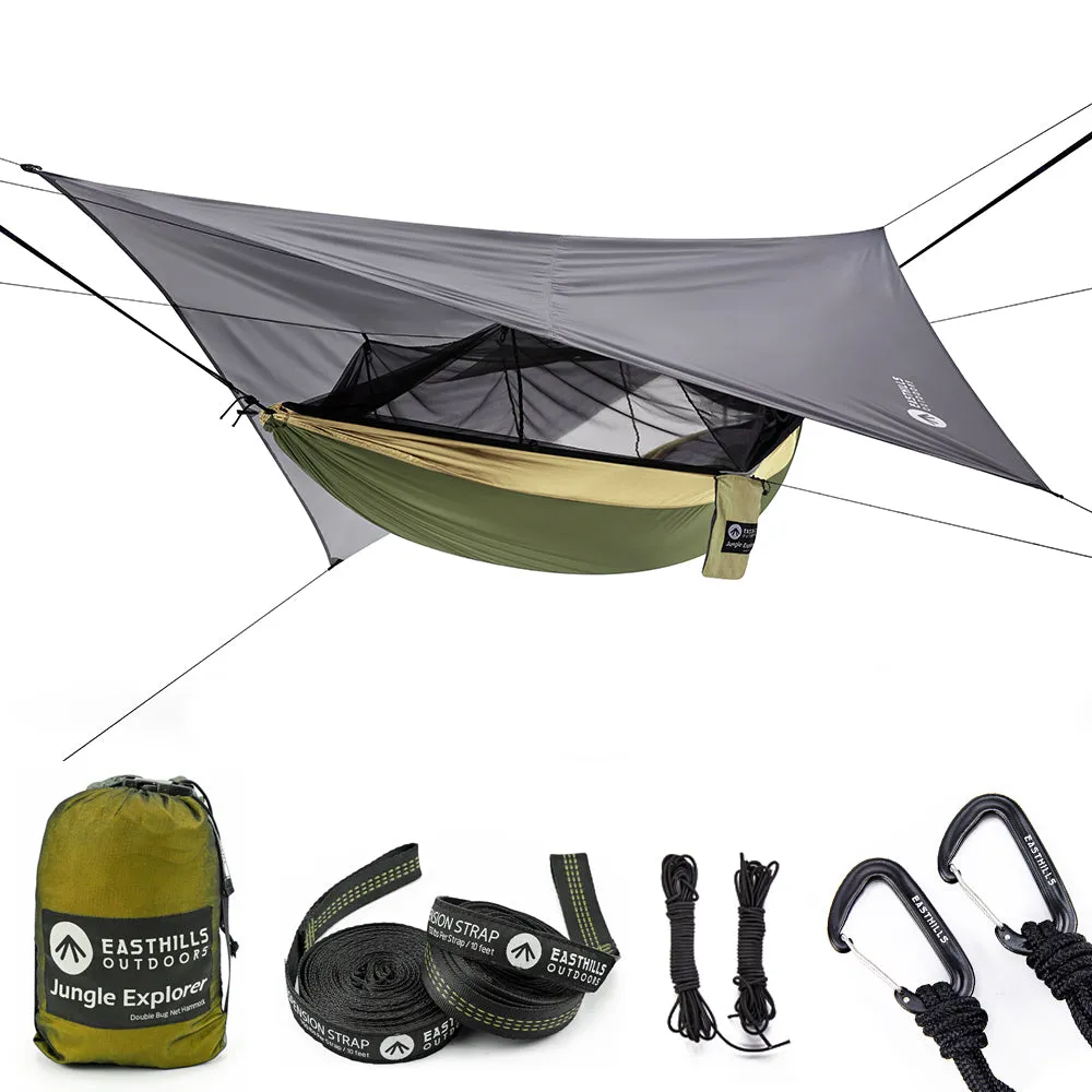 Jungle Explorer Camping Hammock with Removable Bug Net