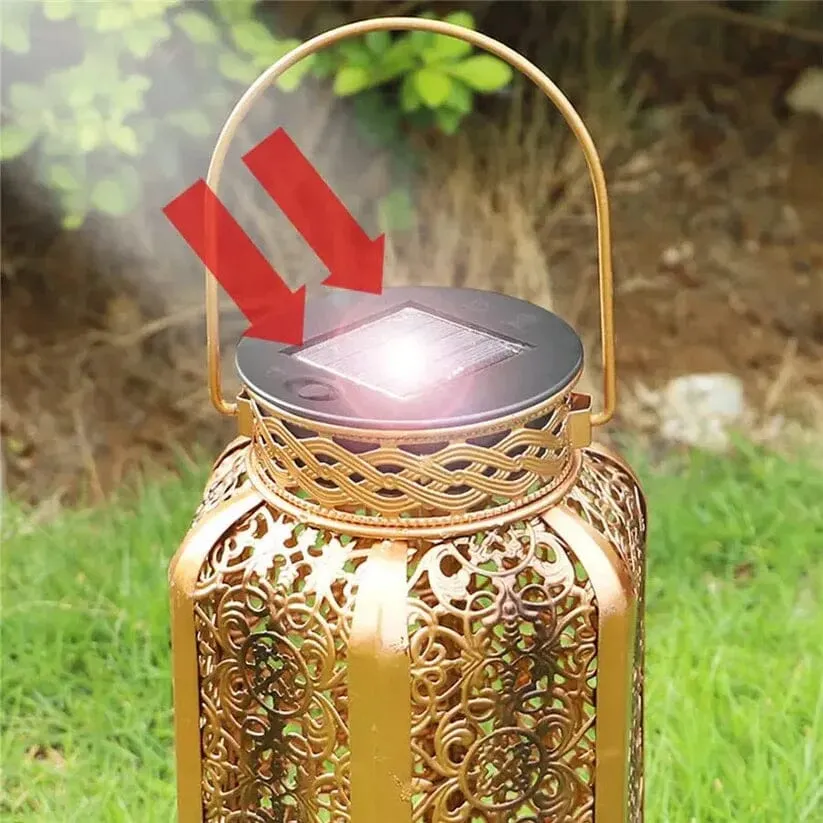 LED Metal Lantern Solar Lamp