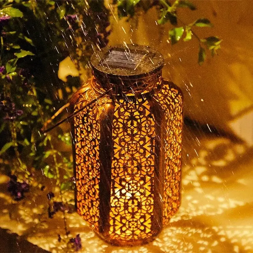 LED Metal Lantern Solar Lamp