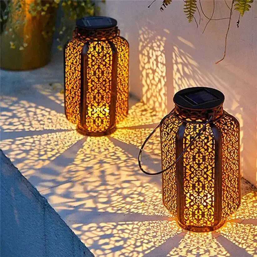 LED Metal Lantern Solar Lamp