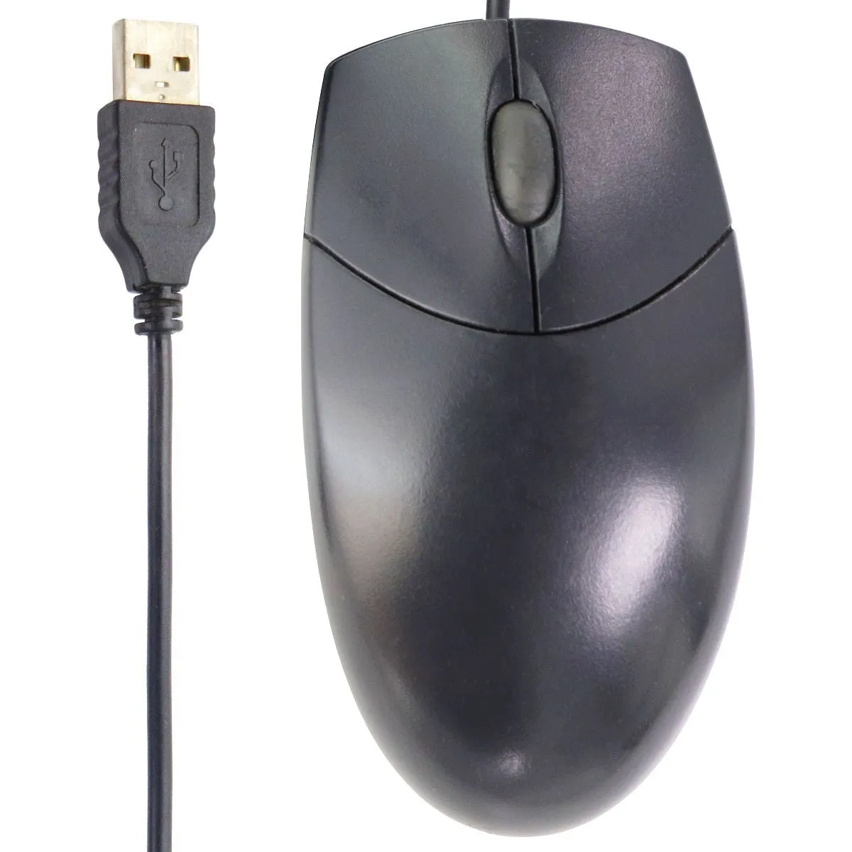 Logitech Original Wired Optical Mouse for Windows PC & More - All Black M-UV69a