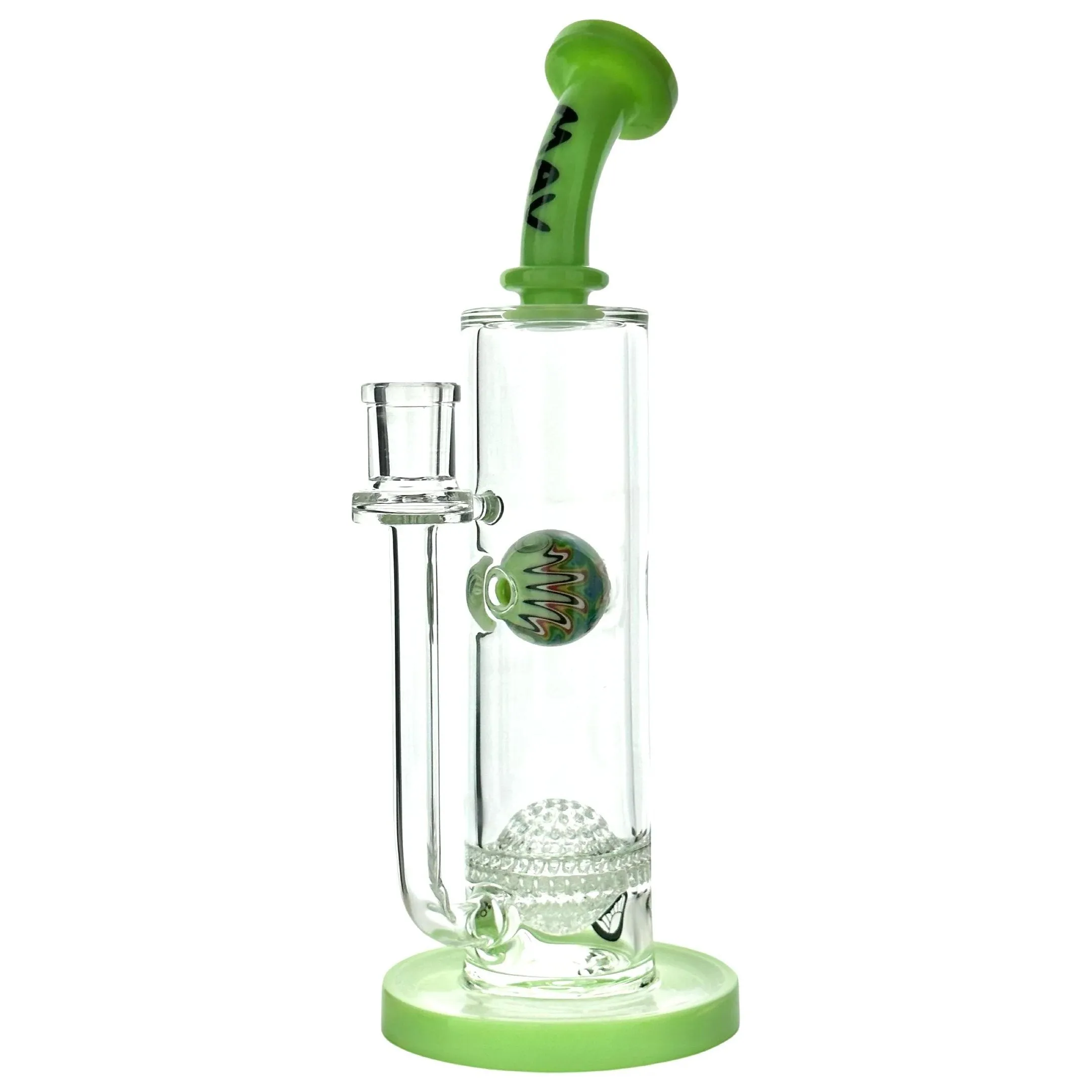 Eureka MAV Honeyball Bent Neck Waterpipe with Wig Wag Splash Ball