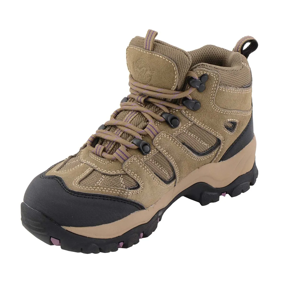 Milwaukee Leather MBL9496 Women's Lace-Up Waterproof Brown Hiking Boots