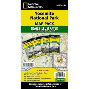 National Geographic Yosemite National Park [Map Pack Bundle]