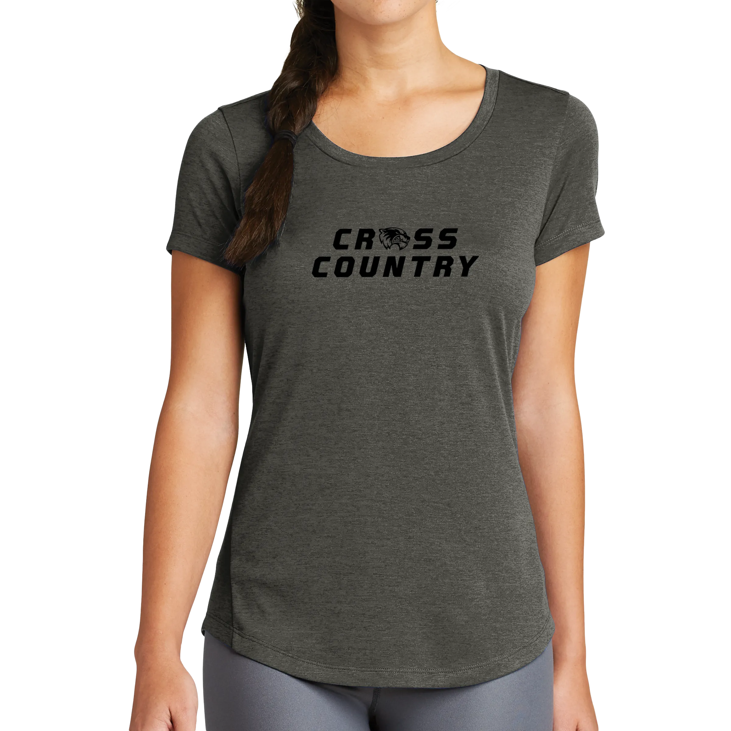 New Era Ladies Series Performance Scoop Tee- Cross Country Head