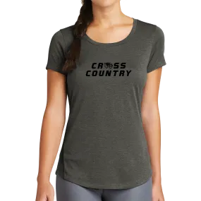 New Era Ladies Series Performance Scoop Tee- Cross Country Head