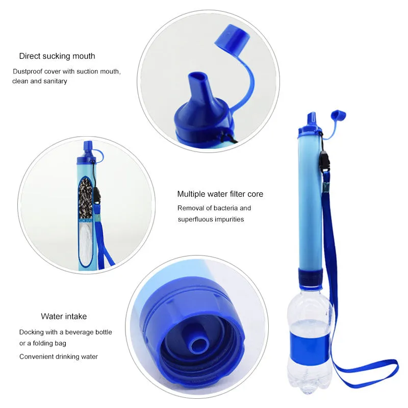 Outdoor Water Purifier Camping Hiking Emergency Life Survival Portable Purifier Water Filter