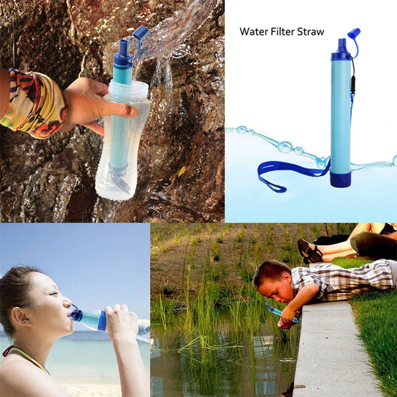 Outdoor Water Purifier Camping Hiking Emergency Life Survival Portable Purifier Water Filter