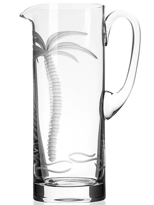 Palm Island Etched Glass Barware Collection