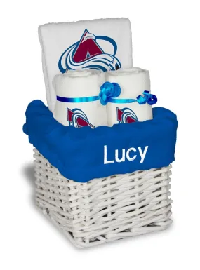 Personalized Colorado Avalanche Small Basket - 4 Items