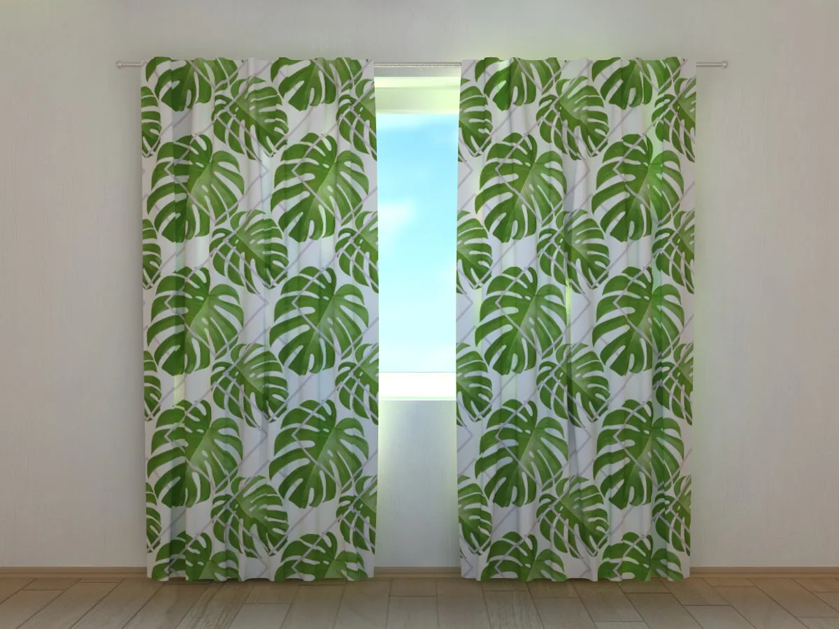 Photocurtain Tropical Palm Leaves