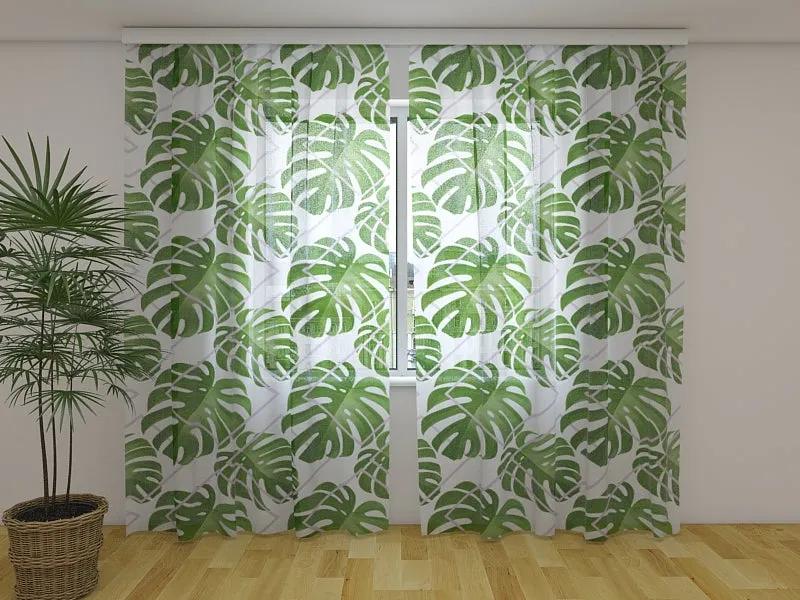 Photocurtain Tropical Palm Leaves