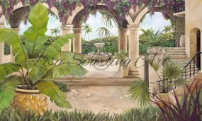 "Tuscan Courtyard" Lisa Sparling Giclée Reproduction