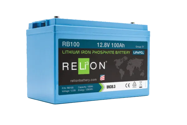 Relion Lithium 12V 100Ah Battery RB100