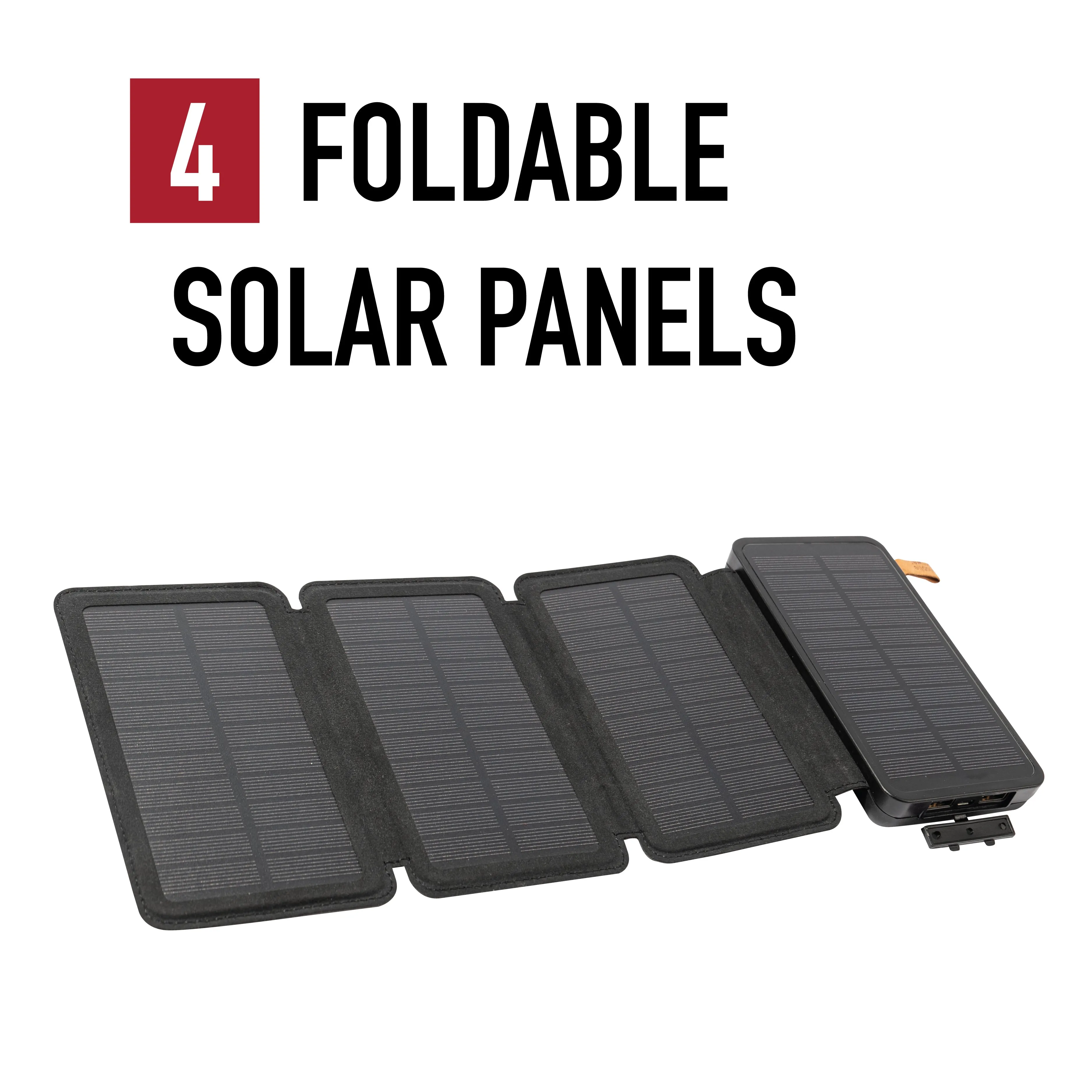 Portable Folding Solar Panel with High-Capacity Power Bank – Ideal for Outdoor Adventures and Emergency Charging