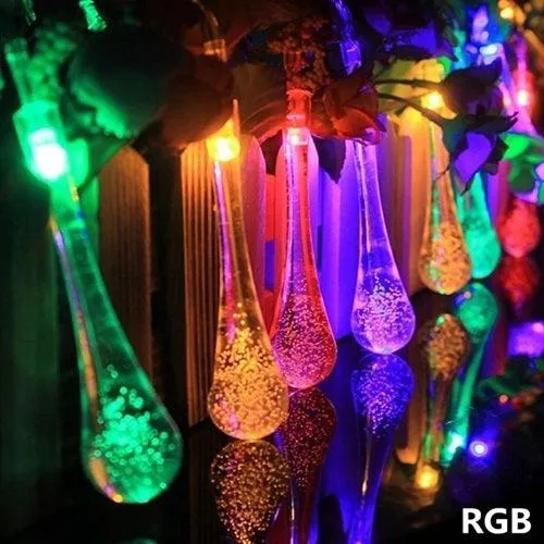 Solar Tree Light Decoration Multicolor Crystal Water Drop - Epyz