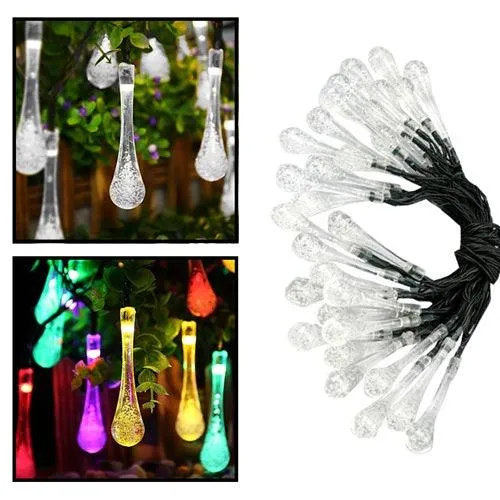 Solar Tree Light Decoration Multicolor Crystal Water Drop - Epyz