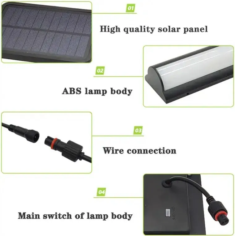 Solar Wall Lights Solar Lamp with Pull Switch and 3 Meter Line #2171