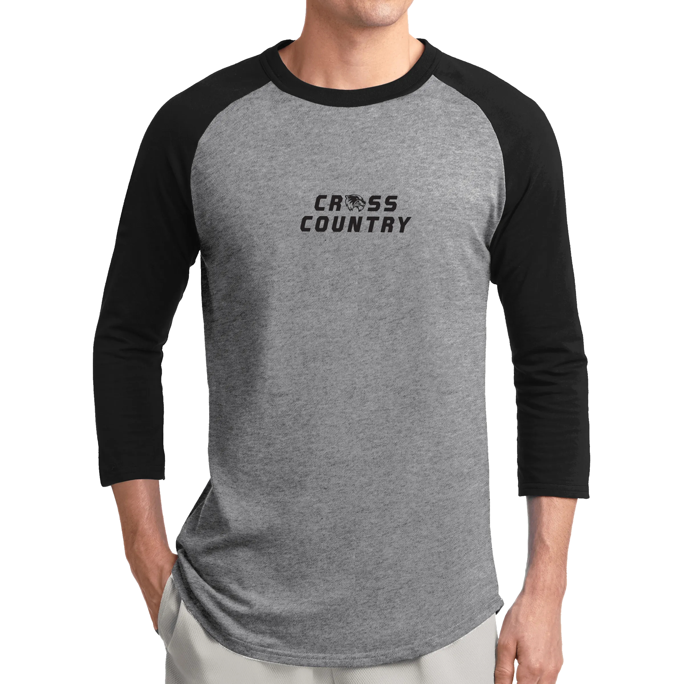 Sport-Tek Colorblock Raglan Jersey- Cross Country Head